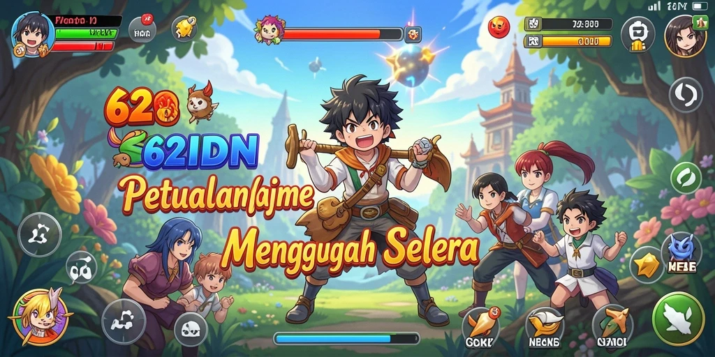 Screenshot gameplay 62IDN menampilkan aksi seru dan karakter menarik.