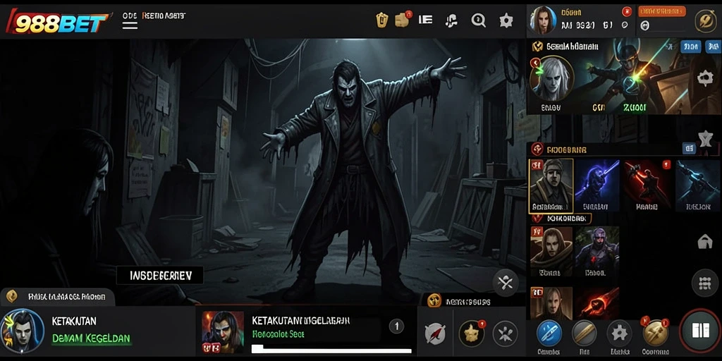 Screenshot dari gameplay menakutkan di 988BET.
