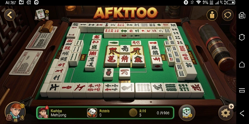 Tampilan gameplay seru dalam permainan Mahjong AFKTOTO.