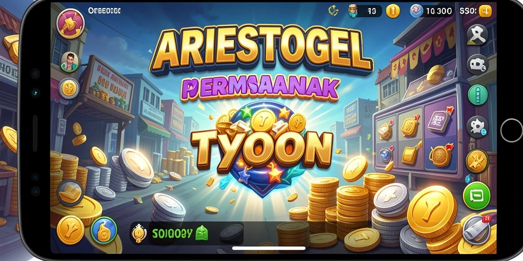 Screenshot gameplay ARIESTOGEL dengan grafis menarik dan fitur interaktif.