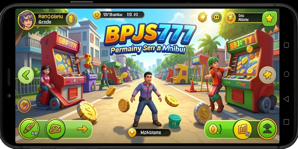 Tangkapan layar dari <strong>BPJS777</strong> menampilkan aksi seru di dalam permainan arcade.