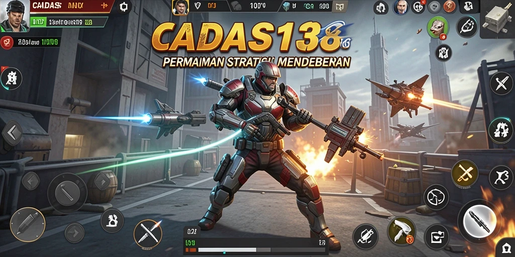 Tampilan gameplay <strong>CADAS138</strong> yang menarik dengan pertempuran strategi.