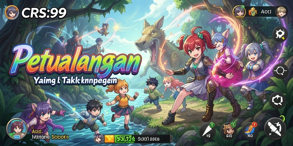 Tampilan gameplay menarik dari CRS99 dengan aksi karakter Anime.