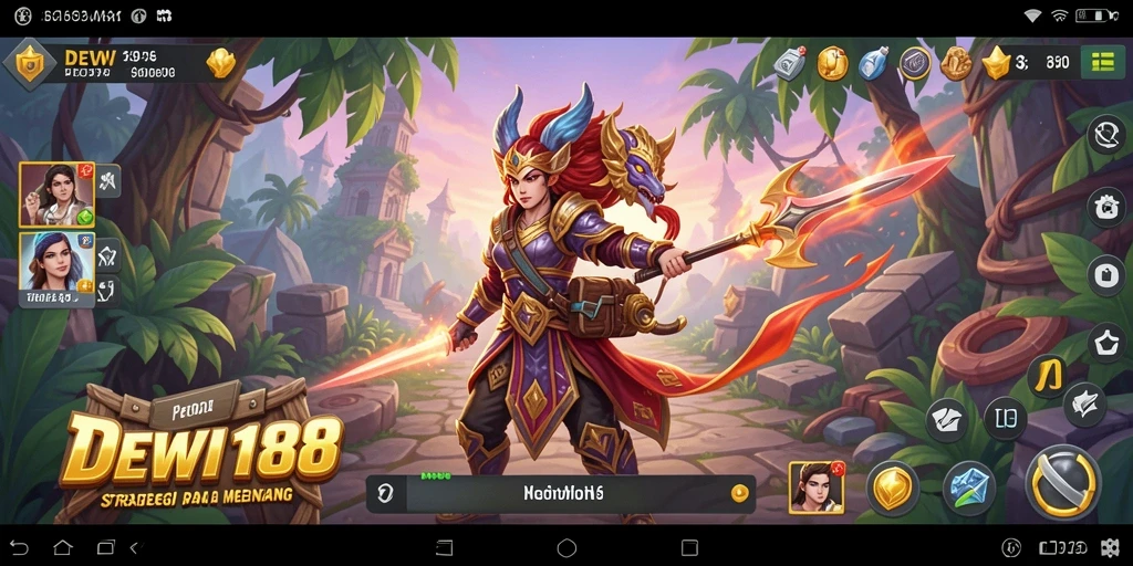 Tampilan menarik dari gameplay strategis DEWI188.