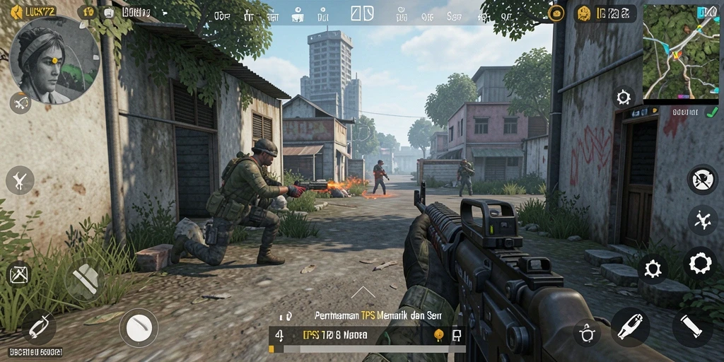 Tampilan menarik dari gameplay seru LUCKY72.