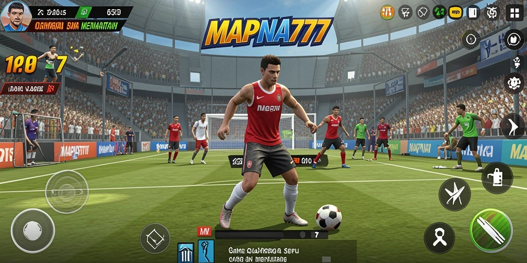 Tampilan gameplay seru dari MAPNA777 yang penuh aksi olahraga.