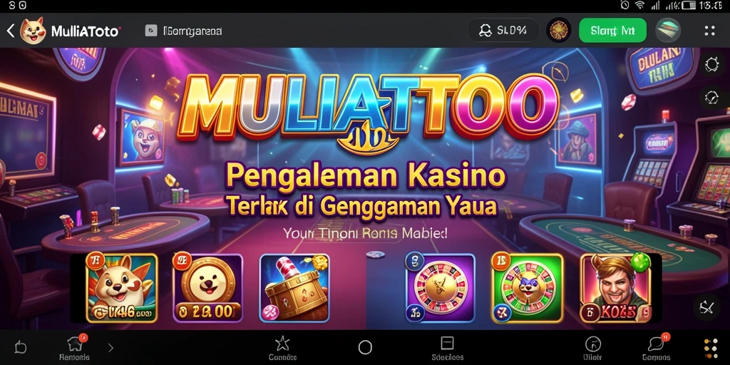 Tampilan gameplay yang memukau dalam <strong>MULIATOTO</strong>, penuh keseruan kasino.