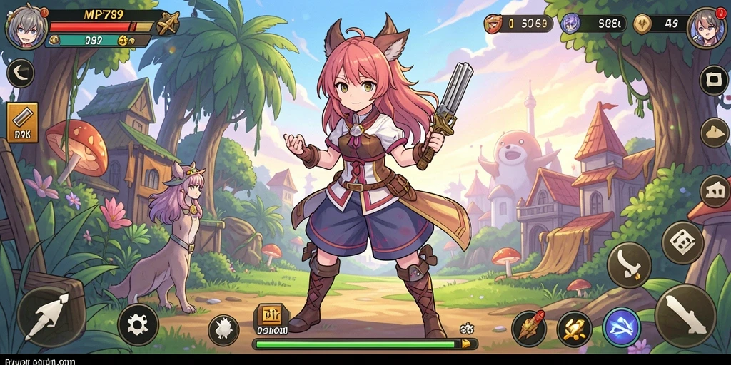 Tampilan gameplay MVP789 yang menampilkan aksi seru dalam dunia anime.