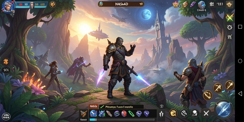 Tampilan gameplay seru dalam dunia ARPG yang penuh tantangan.