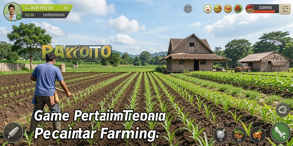 Screenshot PAKTOTO menampilkan ladang yang subur dan beragam tanaman.