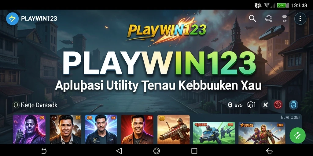 Tampilan antarmuka intuitif PLAYWIN123 dengan fitur manajemen yang lengkap.