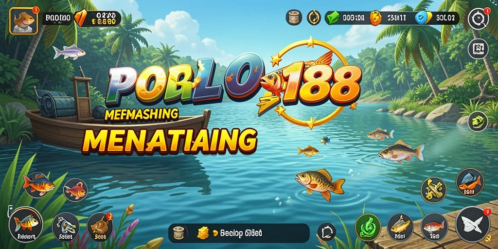 Tampilan gameplay POLO188 dengan aksi memancing yang seru.