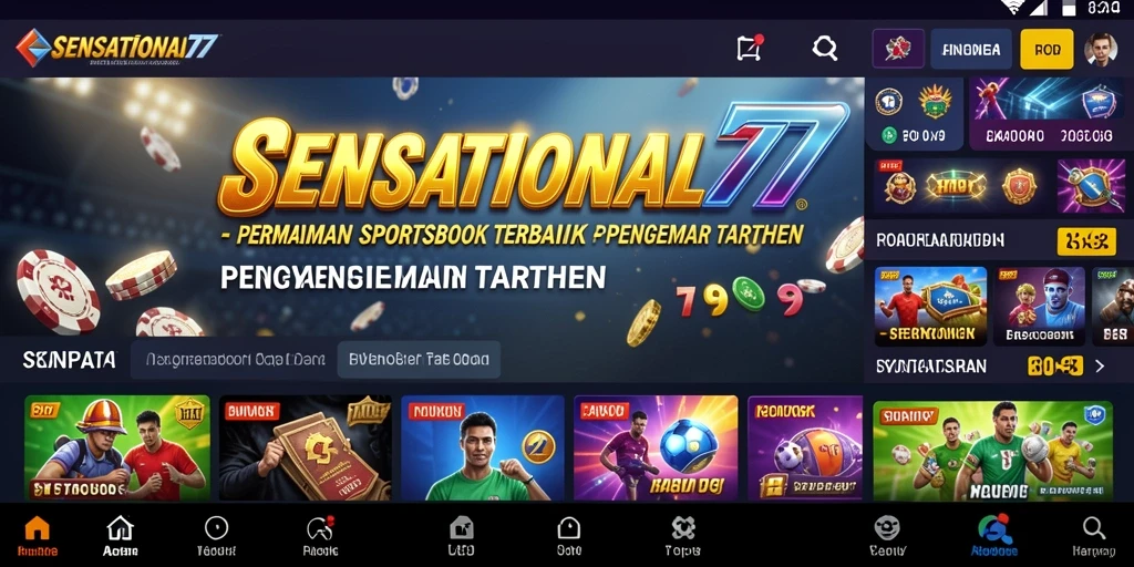Tampilan gameplay menarik dan interaktif dari SENSATIONAL77 dalam sportsbook.