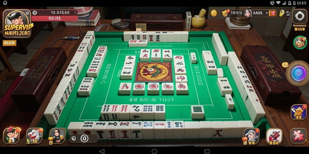 Cuplikan gameplay menarik dari SUPERVIP yang menggambarkan strategi Mahjong.