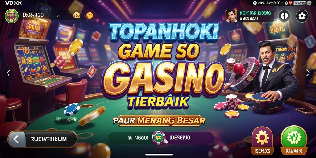 Screenshot gameplay TOPANHOKI menampilkan keseruan permainan Kasino.