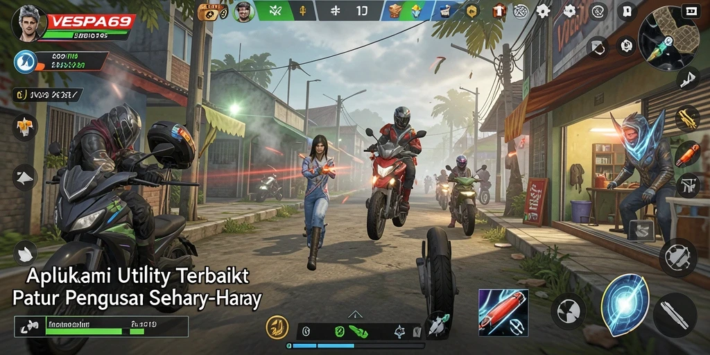 Tampilan antarmuka VESPA69 yang intuitif dan informatif.